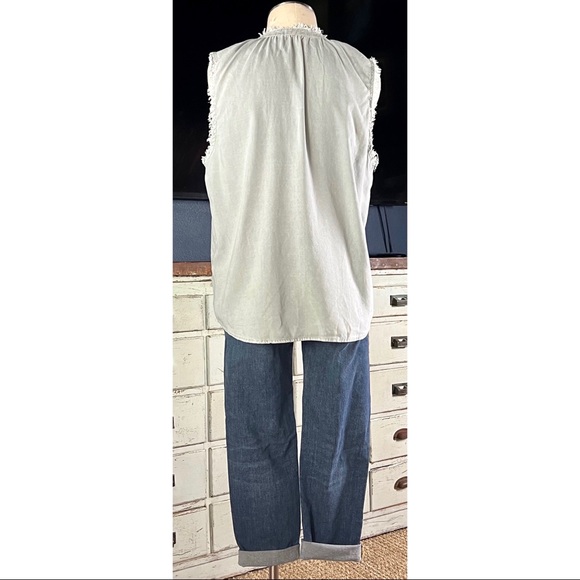 Anthropologie Cloth & Stone Flutter Sleeve Tank Top M - Picture 11 of 13